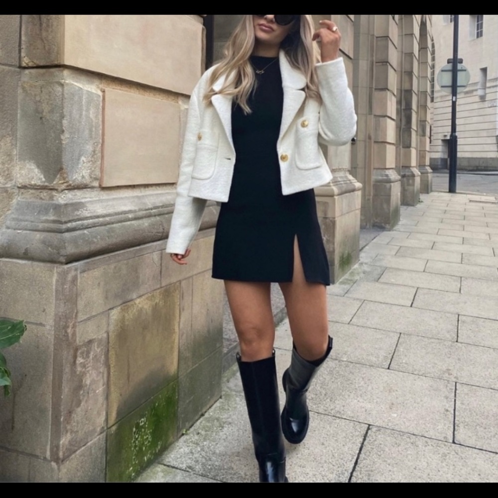 Zara Cropped Blazer; NWT